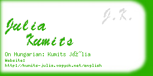 julia kumits business card